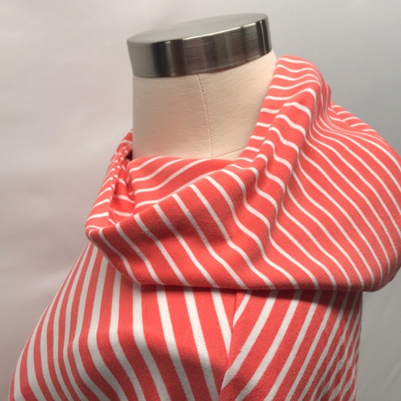 Lands End striped hooded tunic | size 16 - Picture 4 of 6